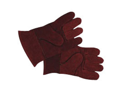 YLQI035 (leather) short heat resistant gloves