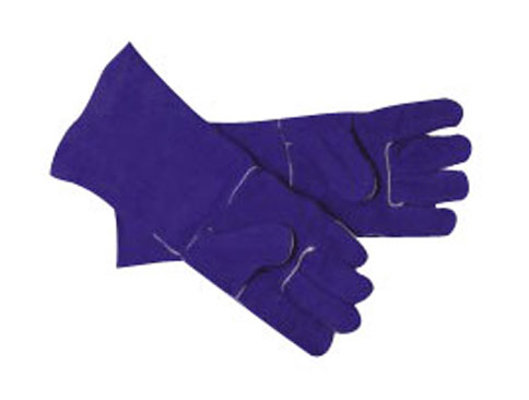 YLQI037 (leather) long heat resistant gloves