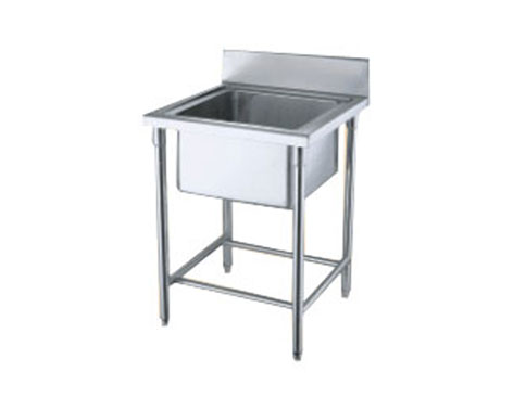 YLQQ001 (assembled)single basin stainless steel rinse table