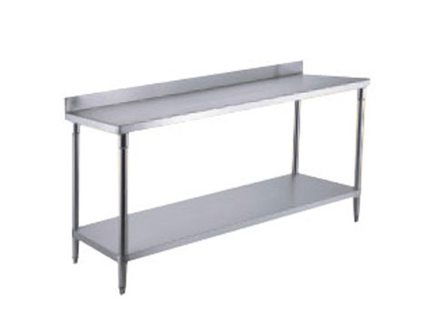 YLQQ012 (assembled) stainless steel working table with back