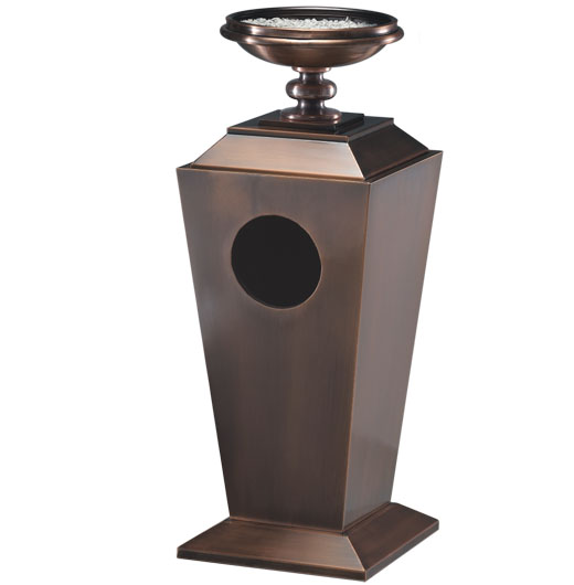 YLDF133 antique copper garbage bin